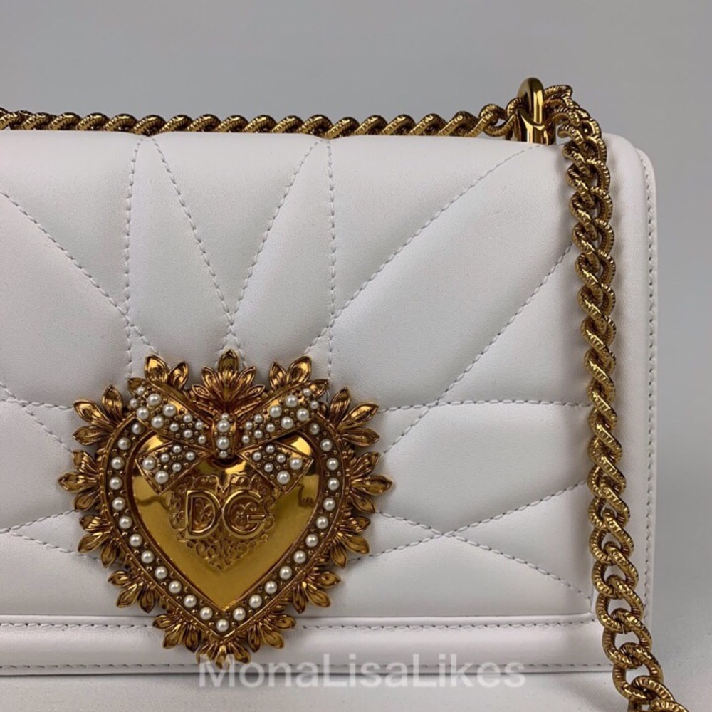 New DOLCE & GABBANA Devotion Heart Detail Bag